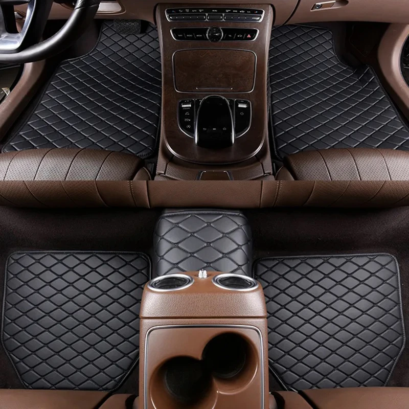 Car Floor Mats Universal Waterproof Leather - Karpet Lantai Mobil 5 Buah Pelindung