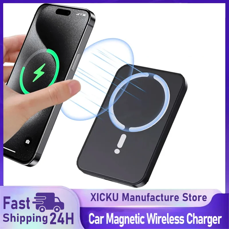 Magnetic Phone Holder For Car Vent - Pengisi Daya Nirkabel Magnetik Mobil, Dudukan
