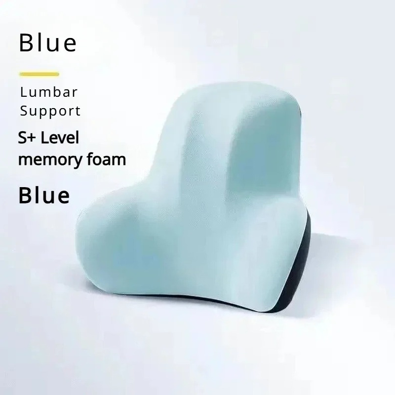 Memory Foam Car Neck Pillow Lumbar Support - Bantal Penyangga Punggung Busa Memori Ortopedi