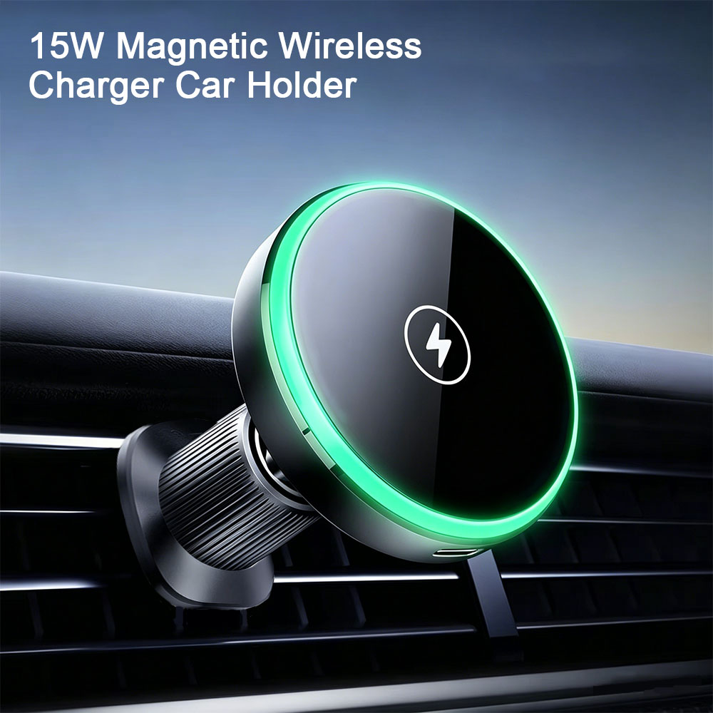 Magnetic Phone Holder For Car Vent - Pengisi Daya Mobil Nirkabel Magnetik dengan