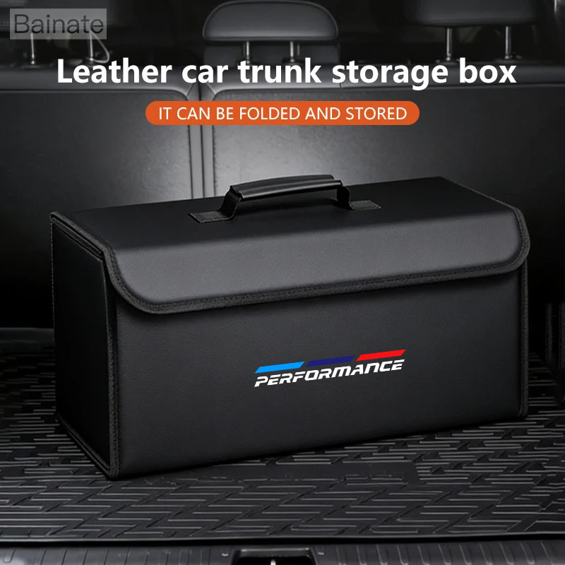 Car Trunk Organizer Foldable Storage Box - Kotak Penyimpanan Lipat Organizer Bagasi Kulit
