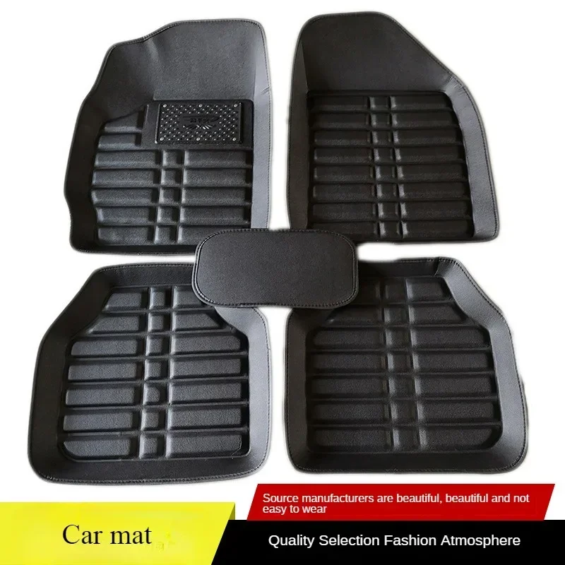 Car Floor Mats Universal Waterproof Leather - 5 Buah Alas Kaki Otomatis Tahan