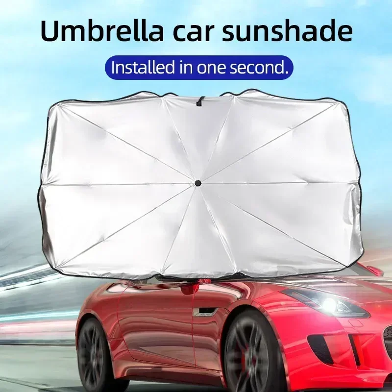 Car Sunshade Windshield Umbrella Foldable - Payung Penutup Kaca Depan Mobil yang