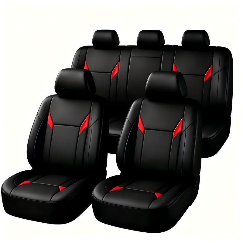 Leather Car Seat Covers Full Set Universal - Sarung Jok Mobil Kulit PU Universal