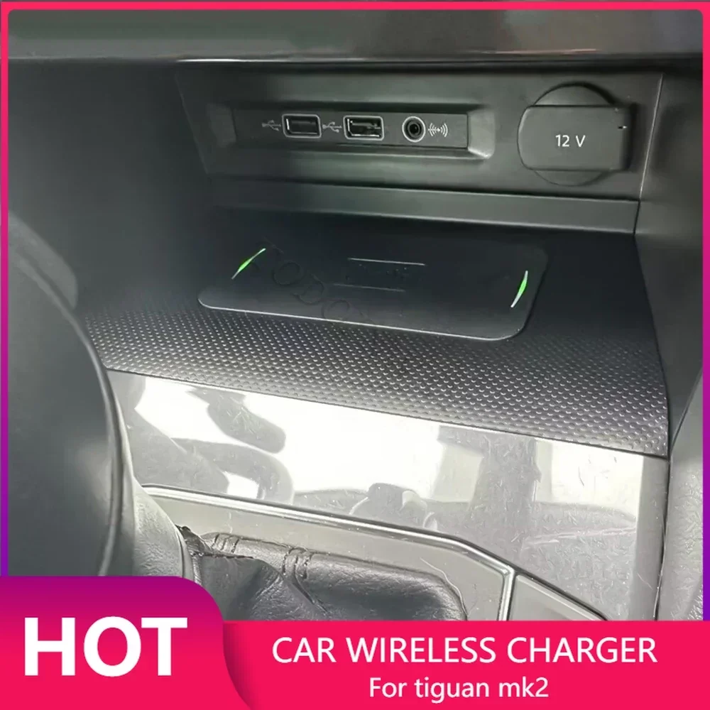 Wireless Car Charger Mount Fast Charging - Pengisi Daya Nirkabel Mobil untuk Volkswagen