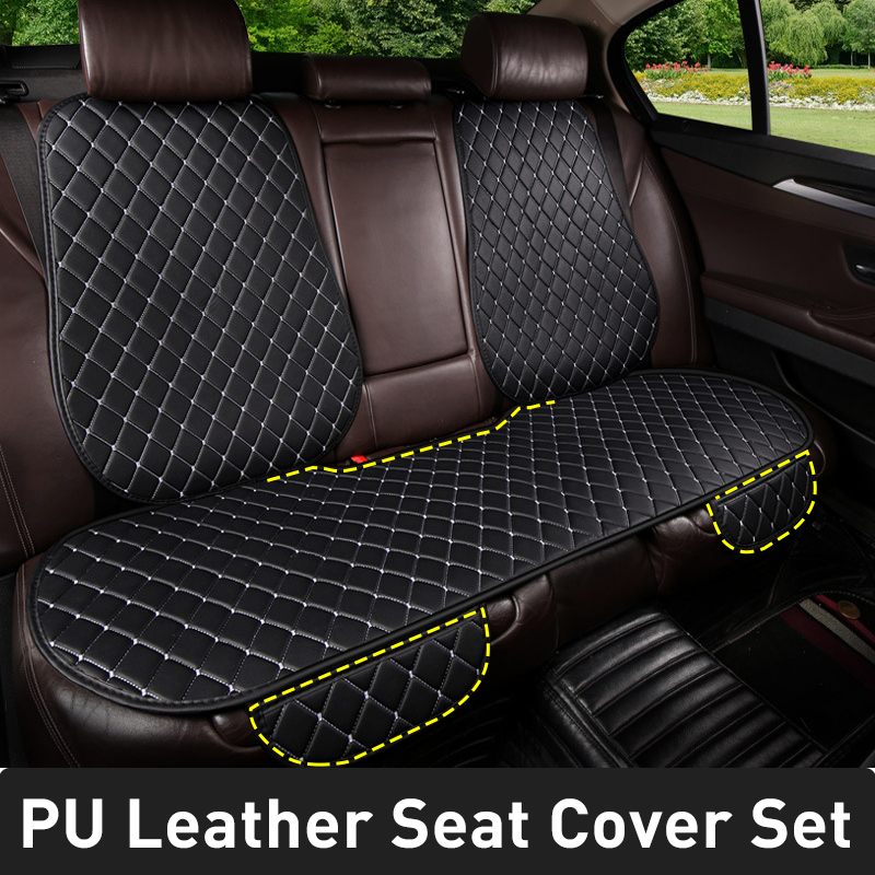 Leather Car Seat Covers Full Set Universal - Sarung Jok Mobil Kulit PU Karcle