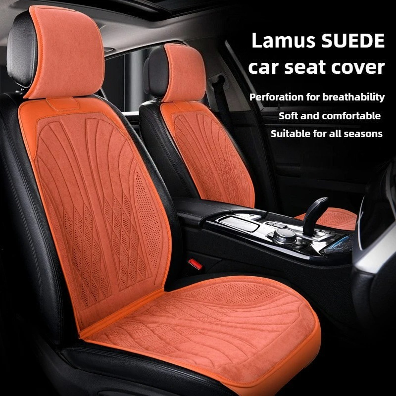 Leather Car Seat Covers Full Set Universal - Pelindung Jok Mobil Kulit Suede Mewah