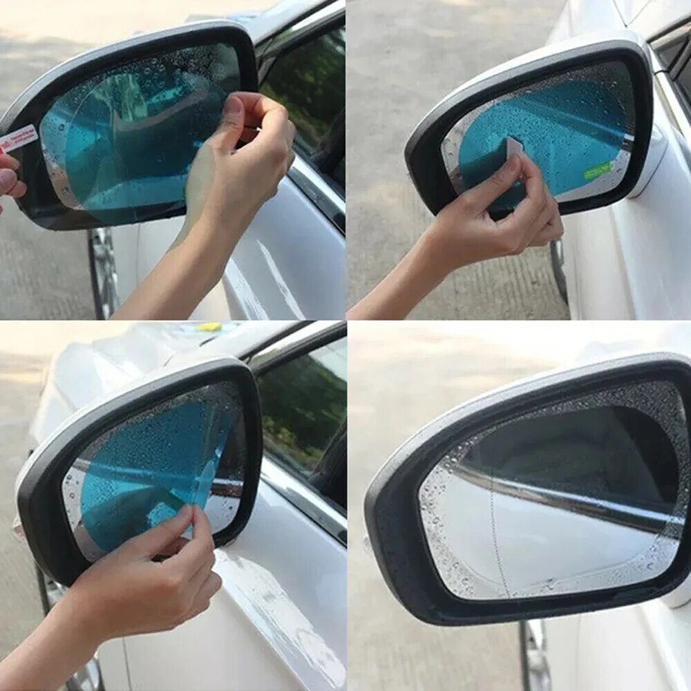 Anti Glare Car Rearview Mirror Film - 2 Buah Film Pelindung Kaca Spion