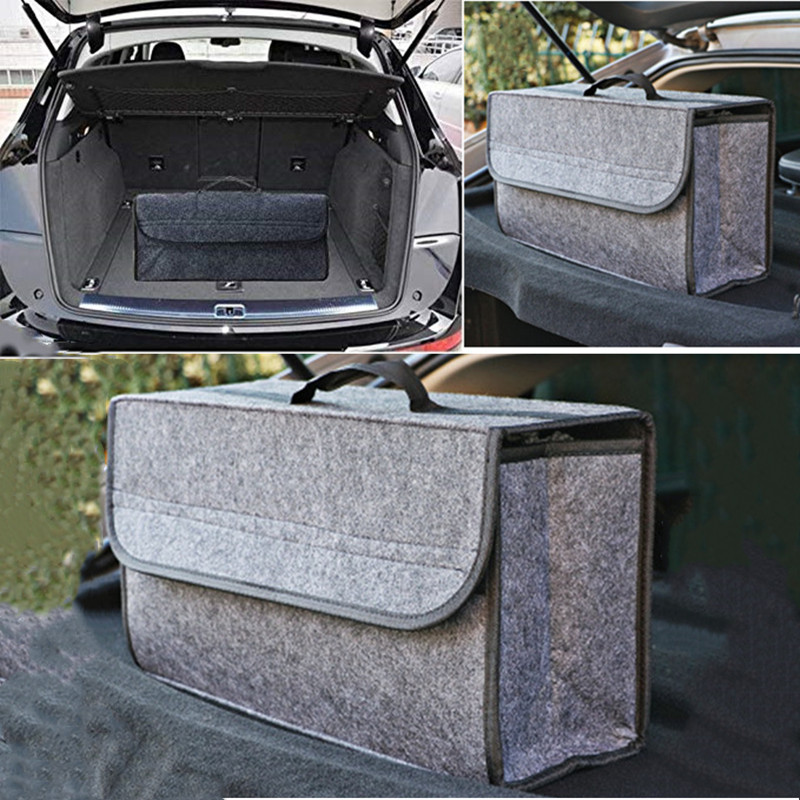 Car Trunk Organizer Foldable Storage Box - Tahan Api Mobil Wol Lembut Merasa