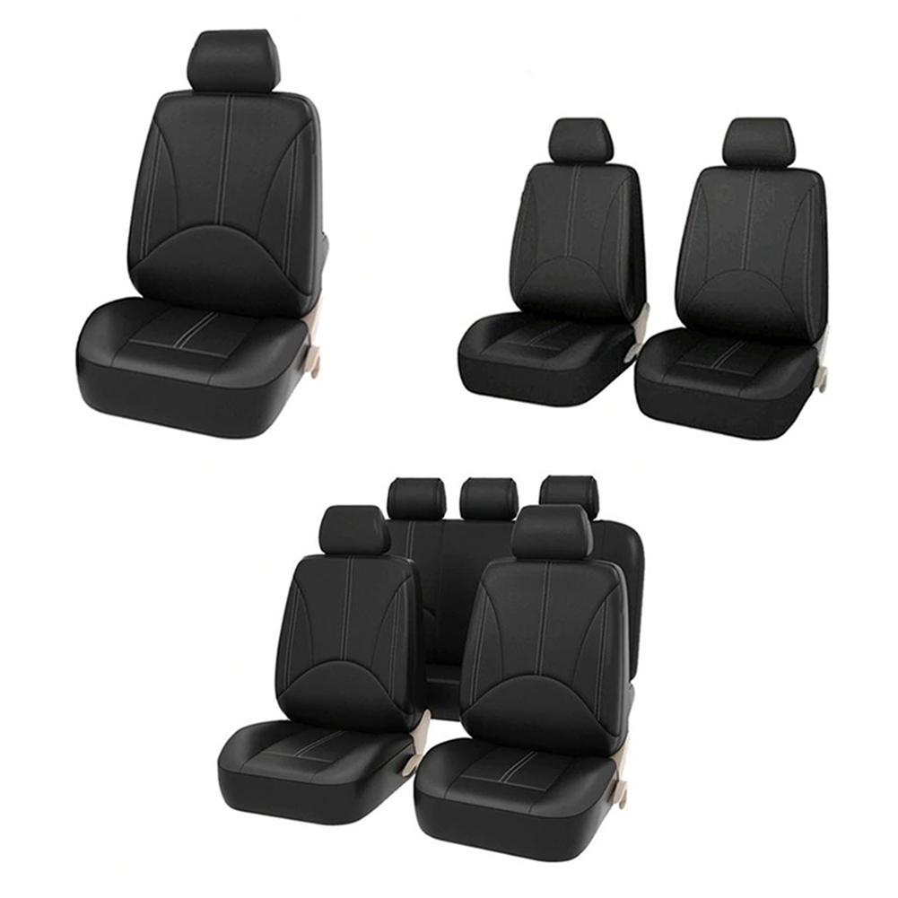 Leather Car Seat Covers Full Set Universal - Set sarung jok mobil kulit PU