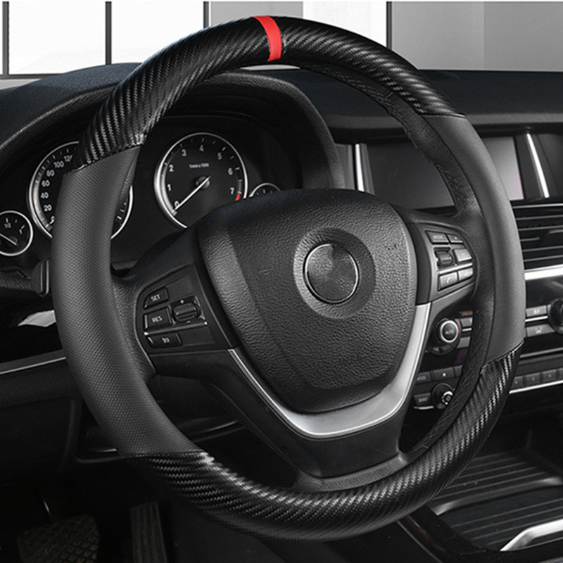 Car Steering Wheel Cover Anti Slip Breathable - Sarung kemudi mobil Universal, dekorasi mobil