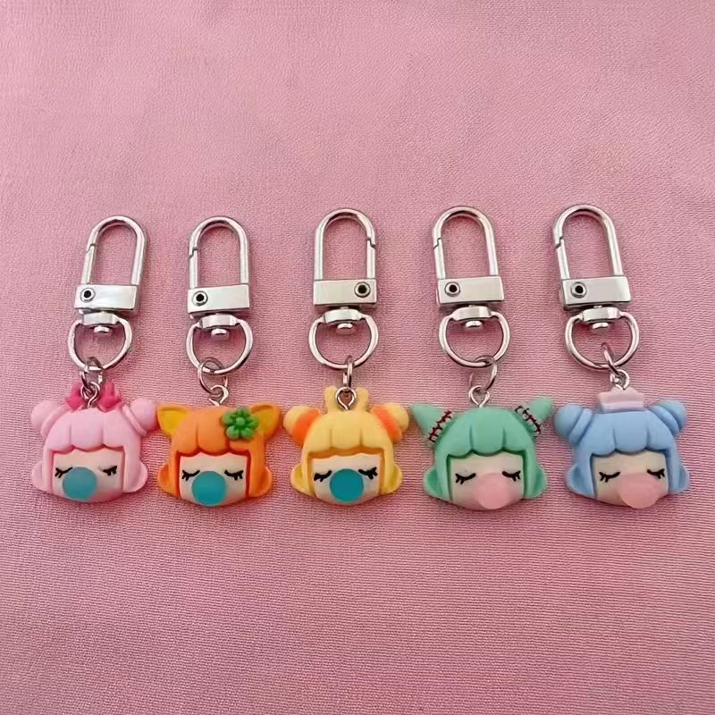 Car Accessories - 5 buah gantungan kunci resin berbentuk