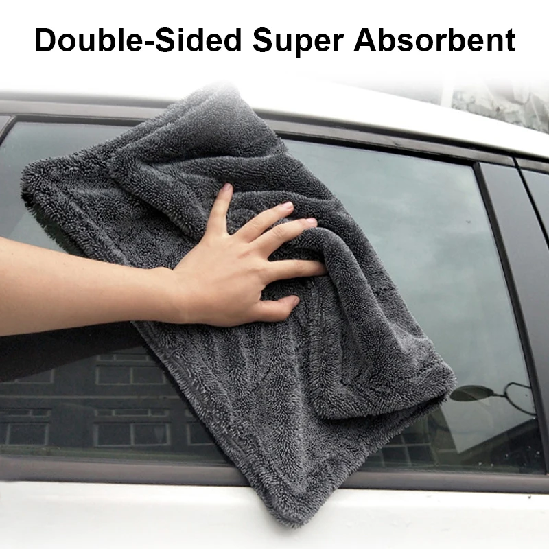 Microfiber Car Drying Towel Super Absorbent - 1-3 Buah Handuk Putar Serat Mikro