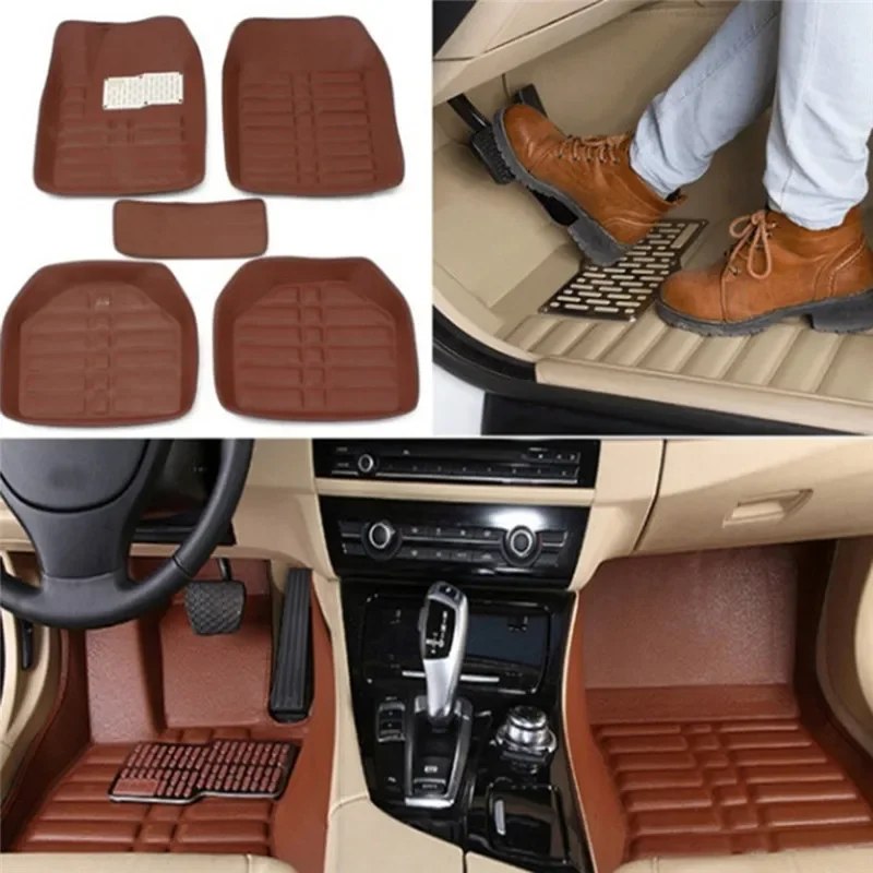 Car Floor Mats Universal Waterproof Leather - Karpet Lantai Mobil Kulit Mewah Baru