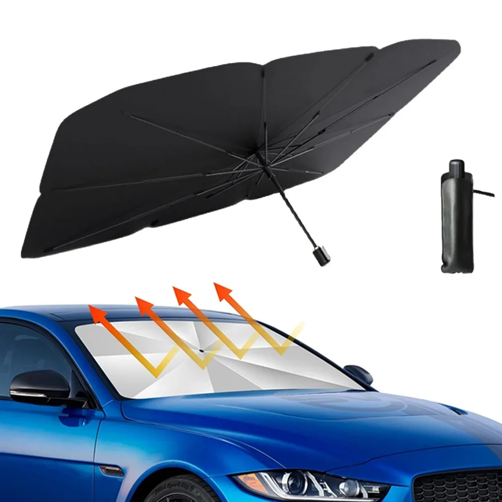 Car Sunshade Windshield Umbrella Foldable - Payung pelindung matahari mobil portabel untuk