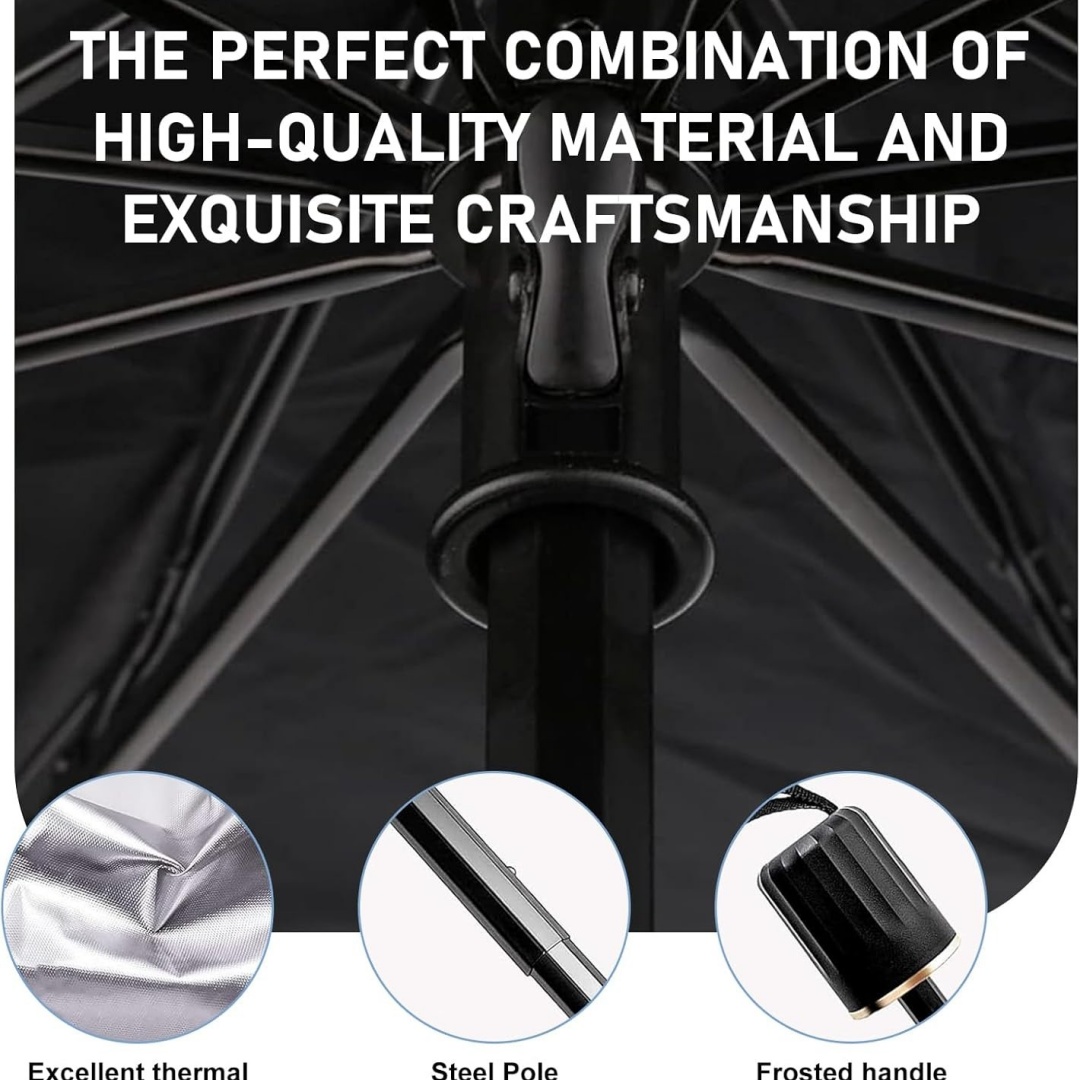 Payung Pelindung Matahari Kaca - Car Sunshade Windshield Umbrella Foldable ulasan dan harga