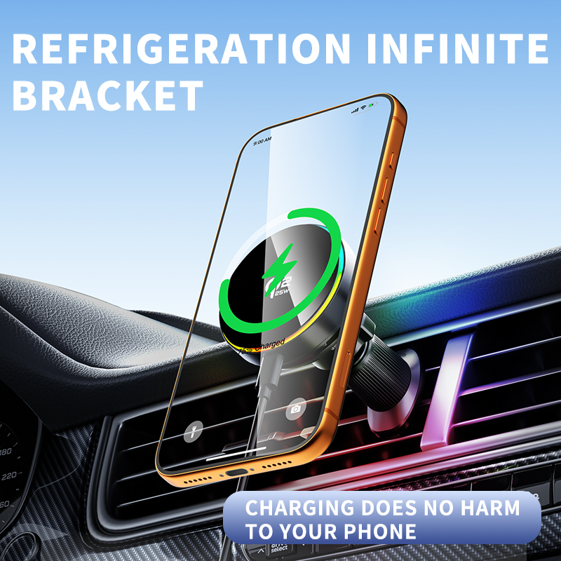 Pengisi Daya Nirkabel Mobil qi - Magnetic Phone Holder For Car Vent ulasan dan harga