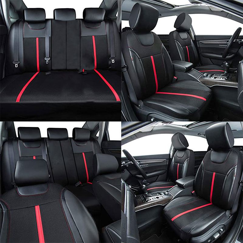 AUTOKING Set Sarung Jok Mobil  - Leather Car Seat Covers Full Set Universal ulasan dan harga
