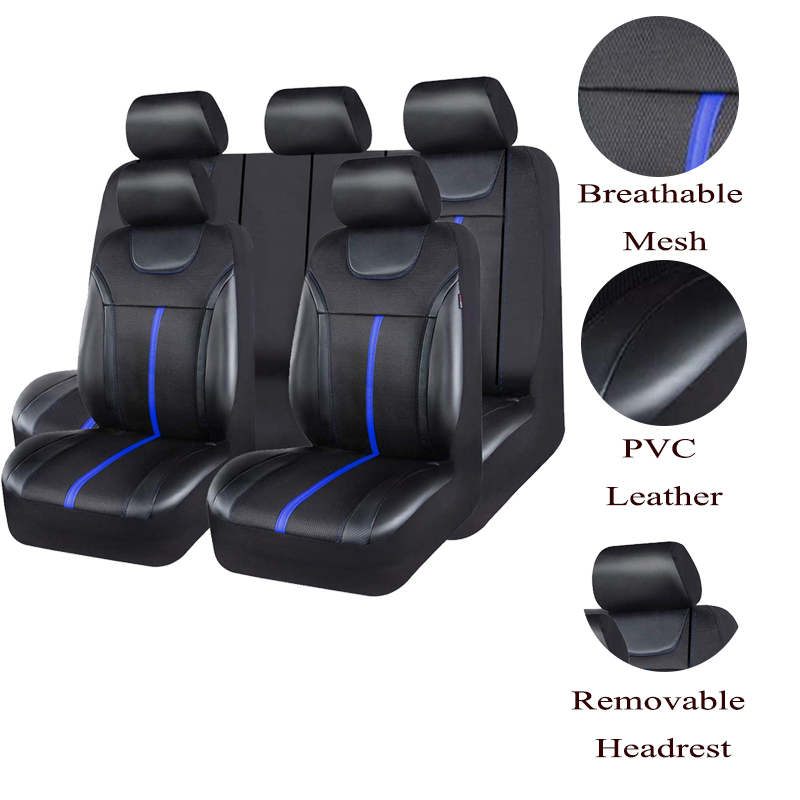 AUTOKING Set Sarung Jok Mobil  - Leather Car Seat Covers Full Set Universal ulasan dan harga