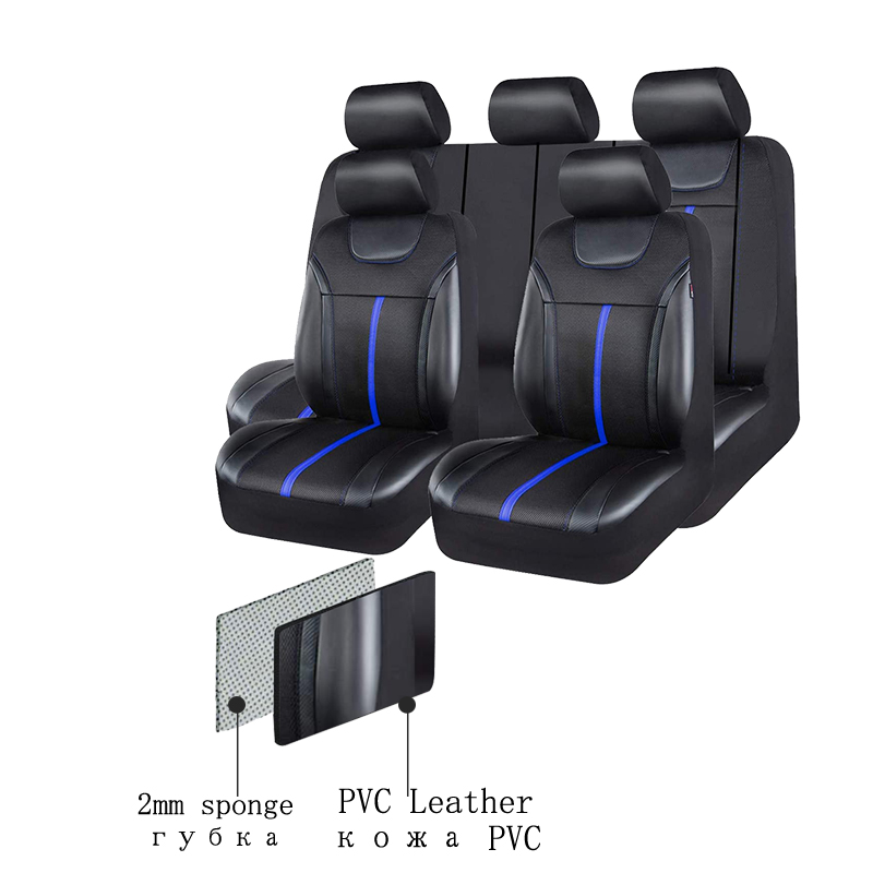 AUTOKING Set Sarung Jok Mobil  - Leather Car Seat Covers Full Set Universal ulasan dan harga