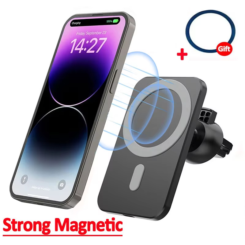 Pengisi Daya Mobil Nirkabel Ma - Magnetic Phone Holder For Car Vent ulasan dan harga