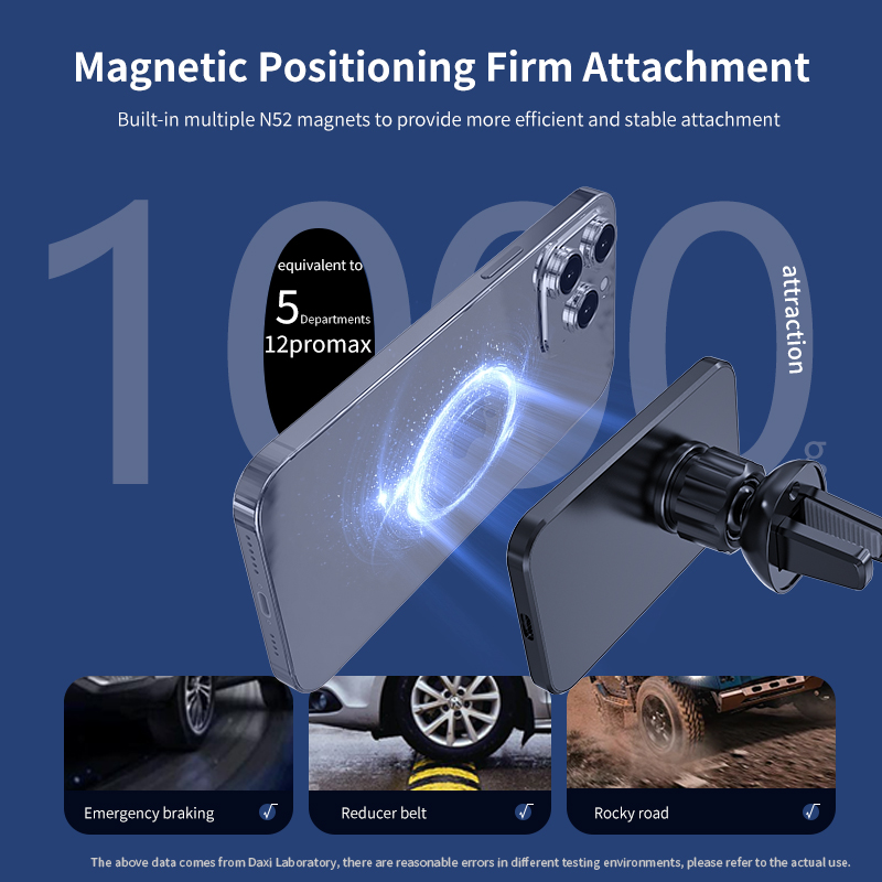 Pengisi Daya Mobil Nirkabel Ma - Magnetic Phone Holder For Car Vent ulasan dan harga