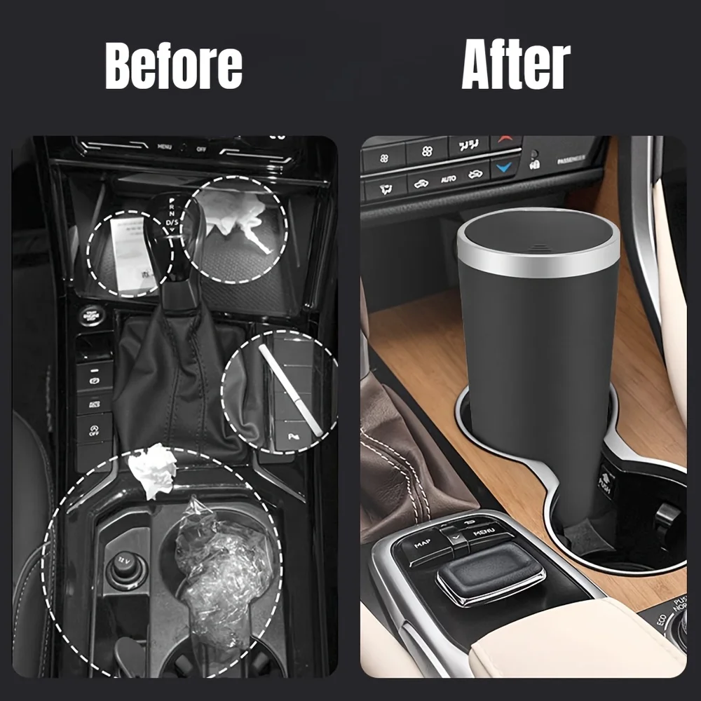 Untuk Tempat Cangkir Penyimpan - Waterproof Car Trash Can With Lid ulasan dan harga