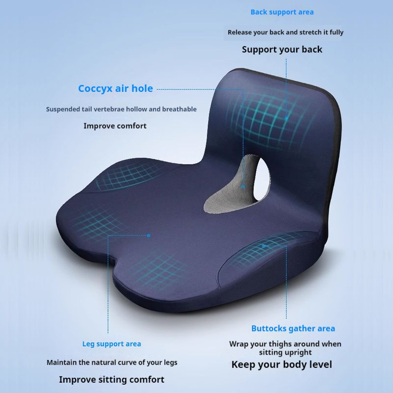 Bantal Kursi Booster Kursi Pen - Memory Foam Car Neck Pillow Lumbar Support ulasan dan harga