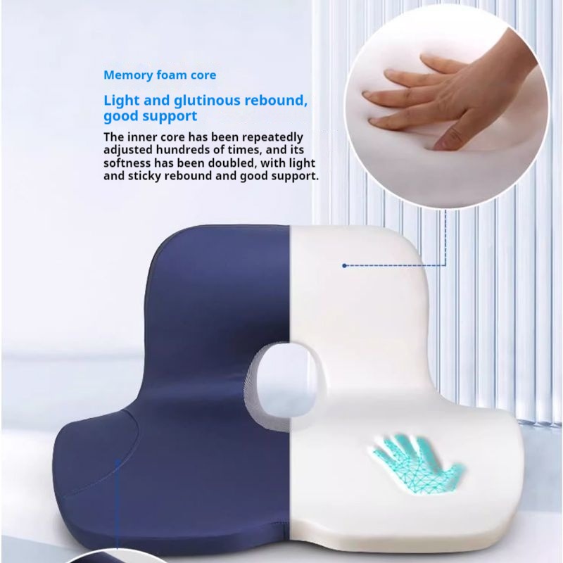 Bantal Kursi Booster Kursi Pen - Memory Foam Car Neck Pillow Lumbar Support ulasan dan harga
