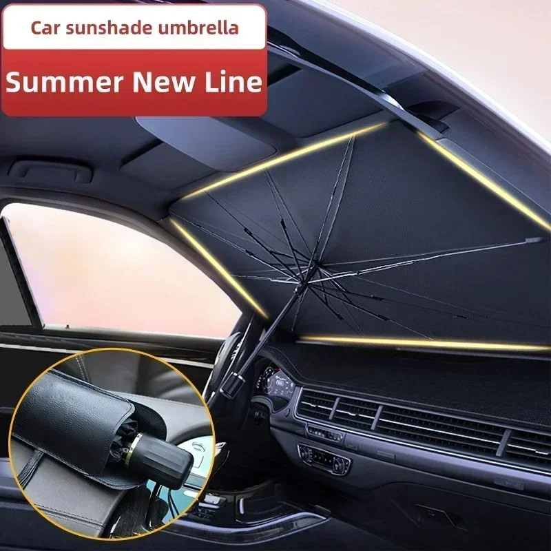 Penutup Kaca Depan Mobil Payun - Car Sunshade Windshield Umbrella Foldable ulasan dan harga
