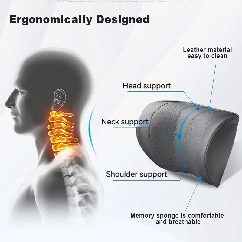 Bantal sandaran kepala kursi m - Memory Foam Car Neck Pillow Lumbar Support ulasan dan harga