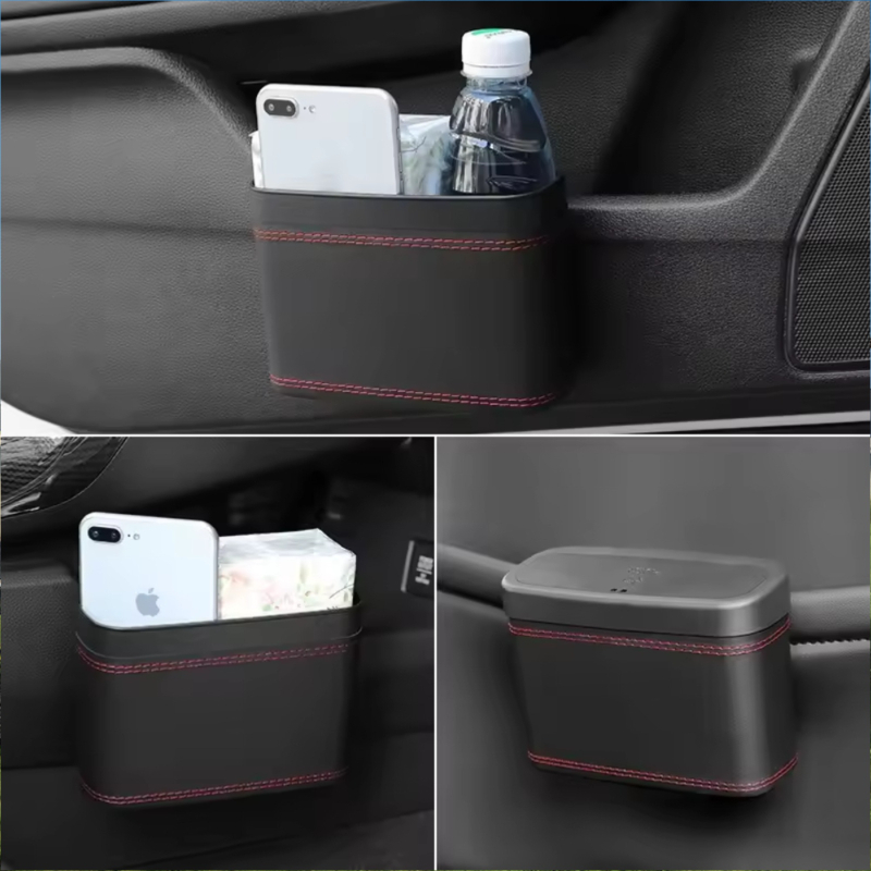 Tempat Sampah Mobil Portabel K - Waterproof Car Trash Can With Lid ulasan dan harga