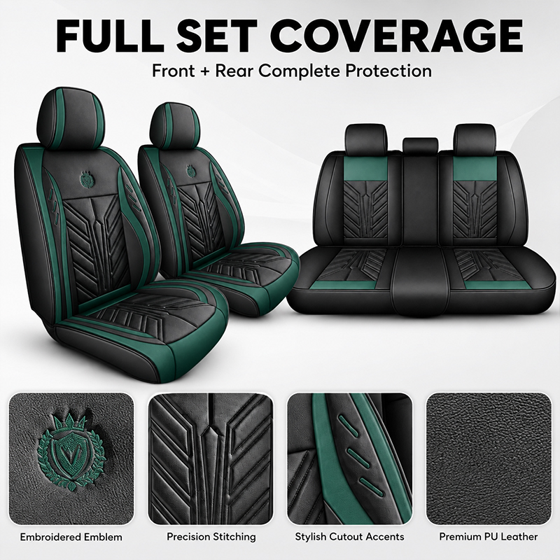 Sarung Jok Mobil 5-Seater yang - Leather Car Seat Covers Full Set Universal ulasan dan harga