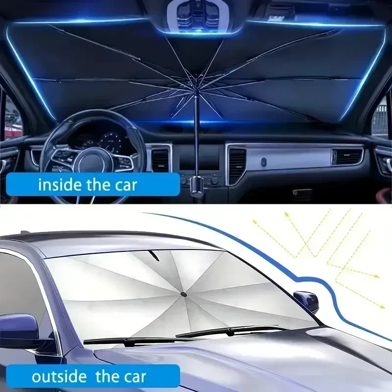Payung Pelindung Matahari Mobi - Car Sunshade Windshield Umbrella Foldable ulasan dan harga