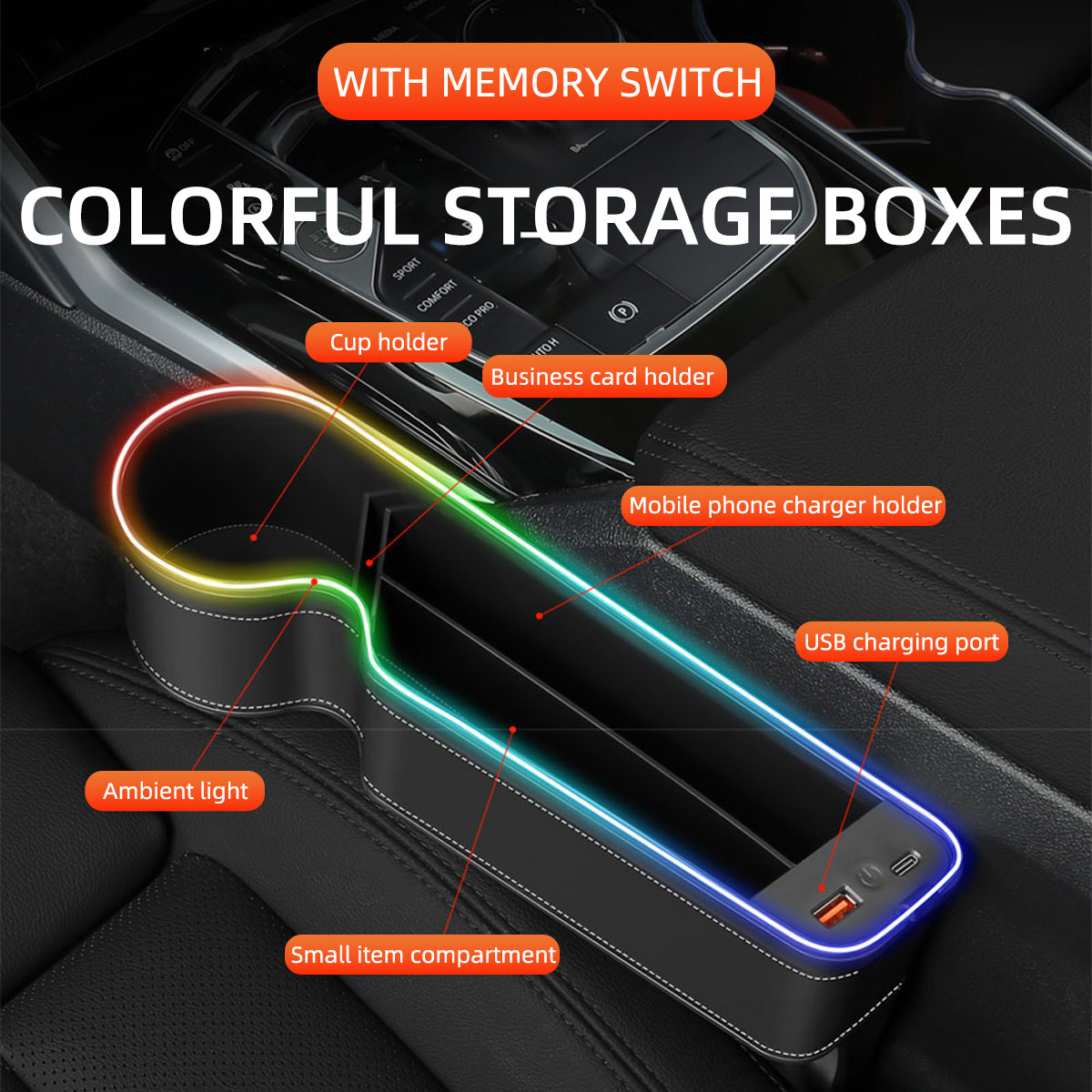 Penutup Celah Kursi Mobil deng - Seat Gap Filler Organizer With Usb Charger ulasan dan harga