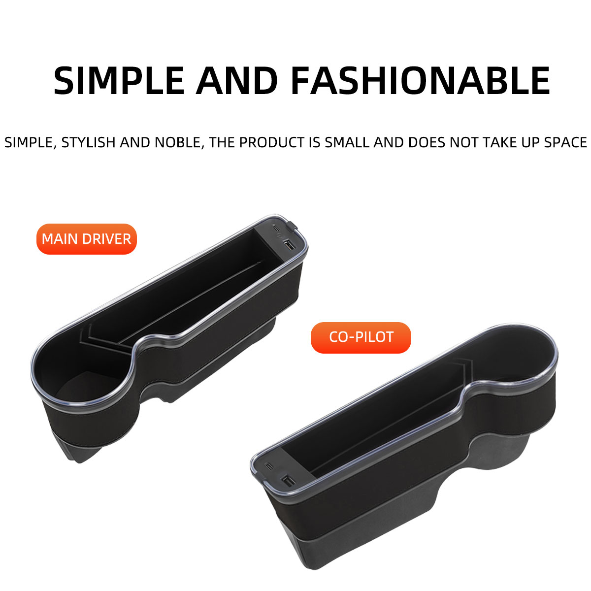 Penutup Celah Kursi Mobil deng - Seat Gap Filler Organizer With Usb Charger ulasan dan harga