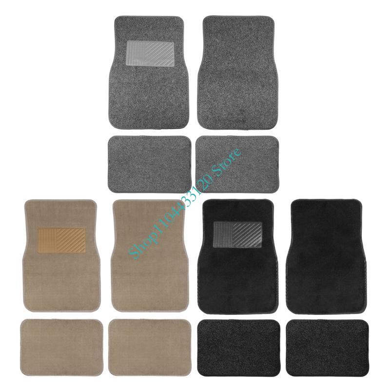 0XXD 4PCS Universal Lantai Tik - Car Floor Mats Universal Waterproof Leather ulasan dan harga