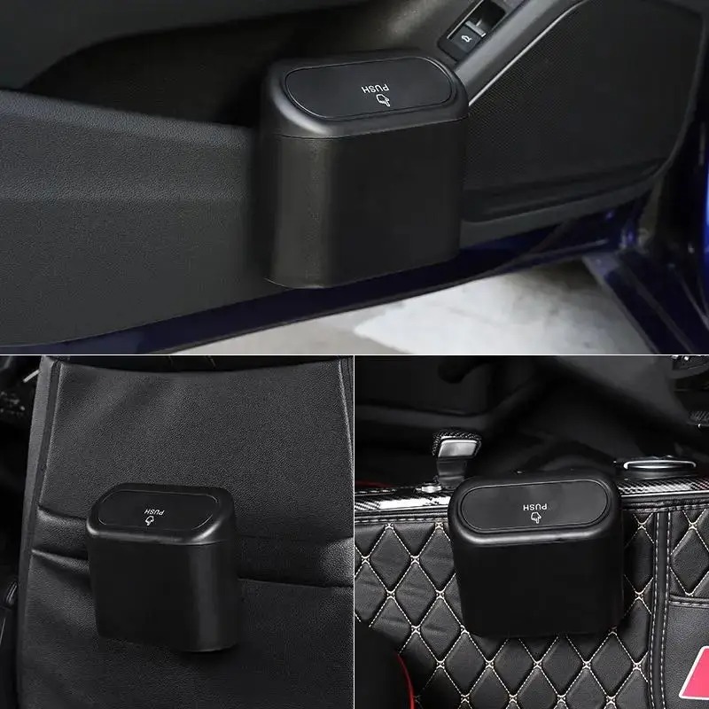 Tempat Sampah Mobil Mini denga - Waterproof Car Trash Can With Lid ulasan dan harga