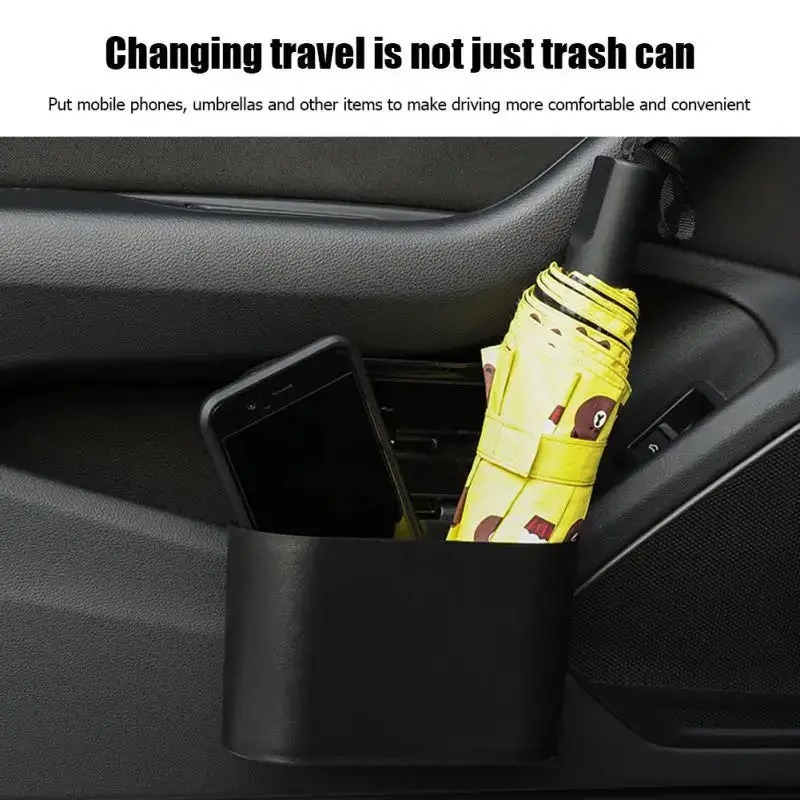 Tempat Sampah Mobil Mini denga - Waterproof Car Trash Can With Lid ulasan dan harga