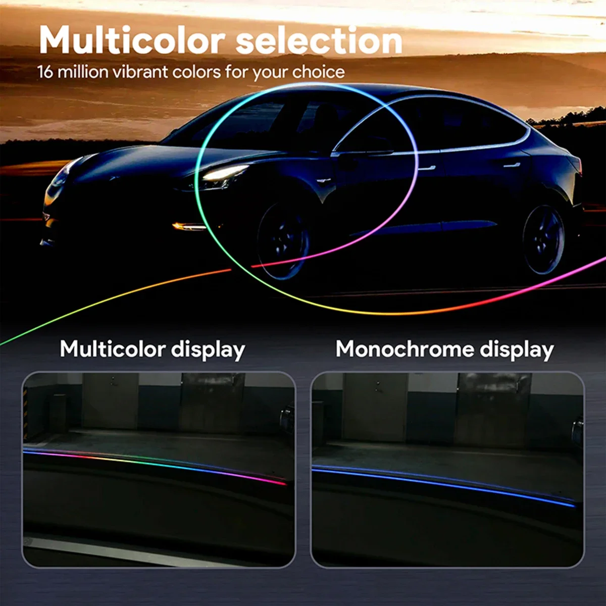 Lampu Sekitar Mobil LED 140/15 - Led Ambient Interior Car Lights App Control ulasan dan harga
