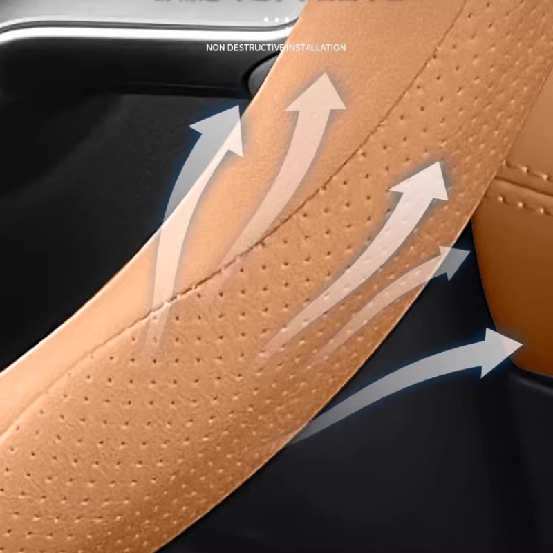 Untuk BYD Song L DM-i Penutup  - Car Steering Wheel Cover Anti Slip Breathable ulasan dan harga