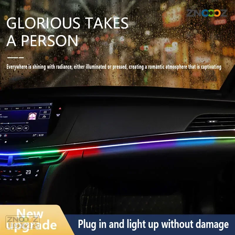 ZNOOOZ lampu LED Interior mobi - Led Ambient Interior Car Lights App Control ulasan dan harga