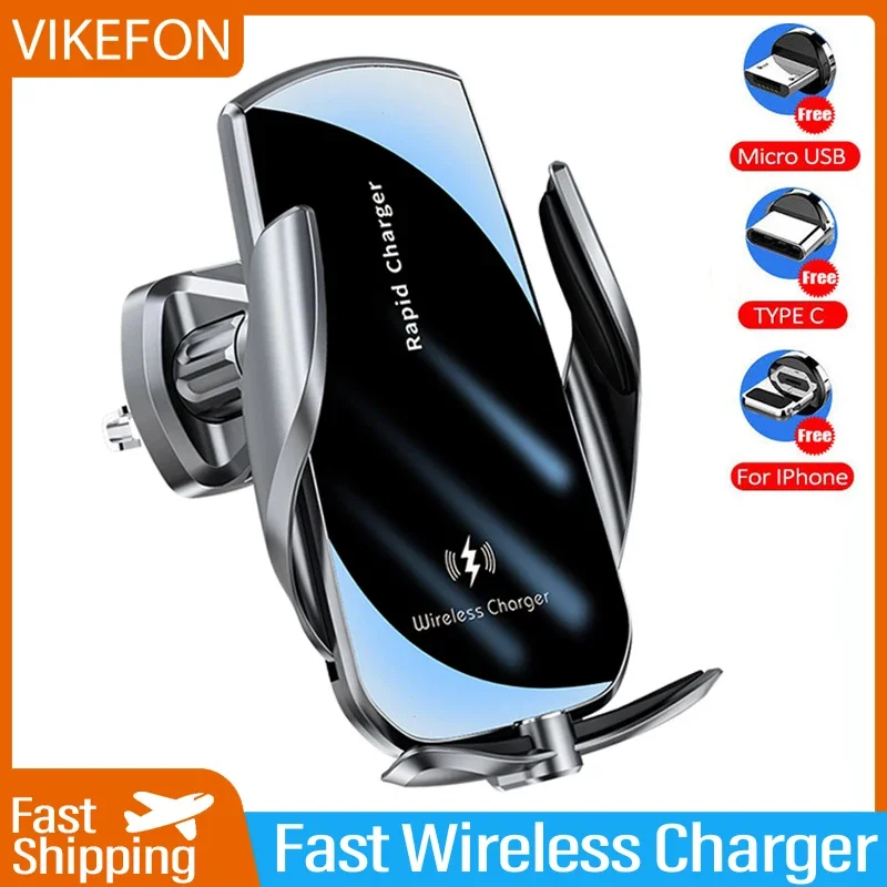 VIKEFON pengisi daya ponsel ni - Wireless Car Charger Mount Fast Charging ulasan dan harga
