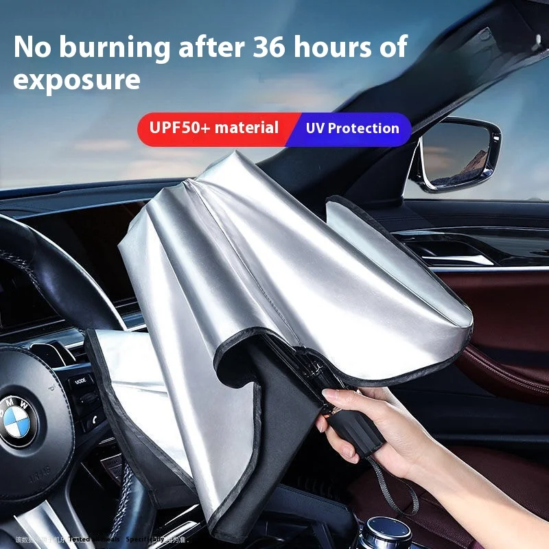 Payung Pelindung Matahari Kaca - Car Sunshade Windshield Umbrella Foldable ulasan dan harga