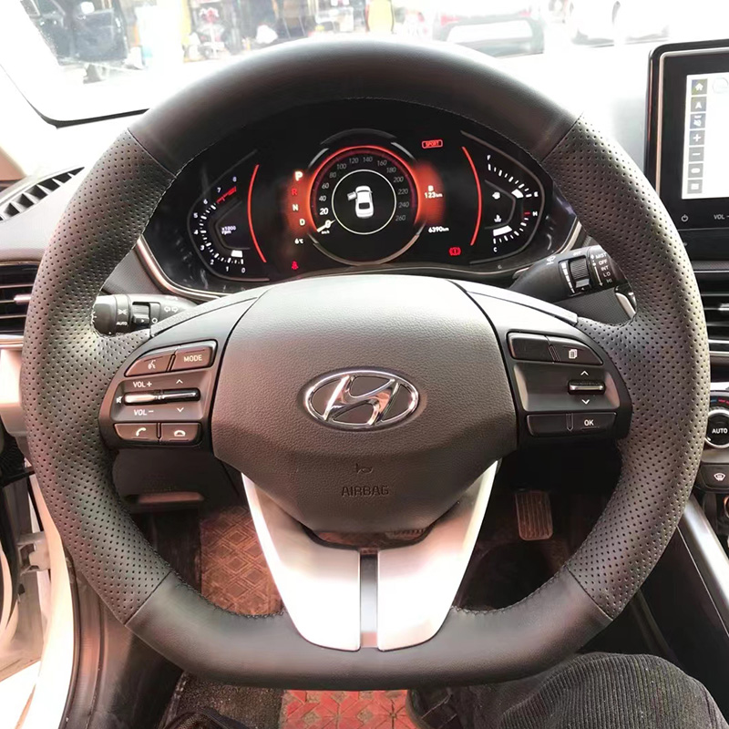 Untuk Hyundai Elantra 4 2016-2 - Car Steering Wheel Cover Anti Slip Breathable ulasan dan harga