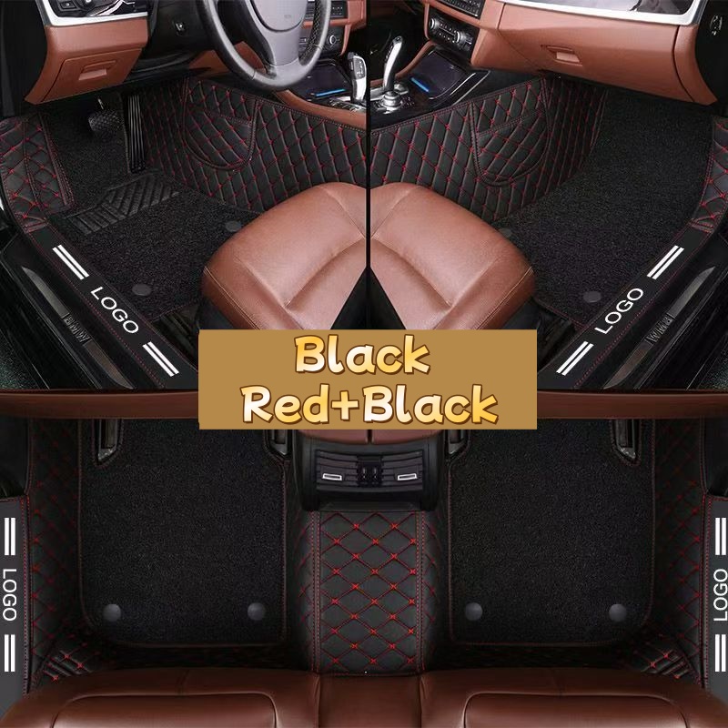 Karpet Mobil Kulit PVC Mewah T - Car Floor Mats Universal Waterproof Leather ulasan dan harga
