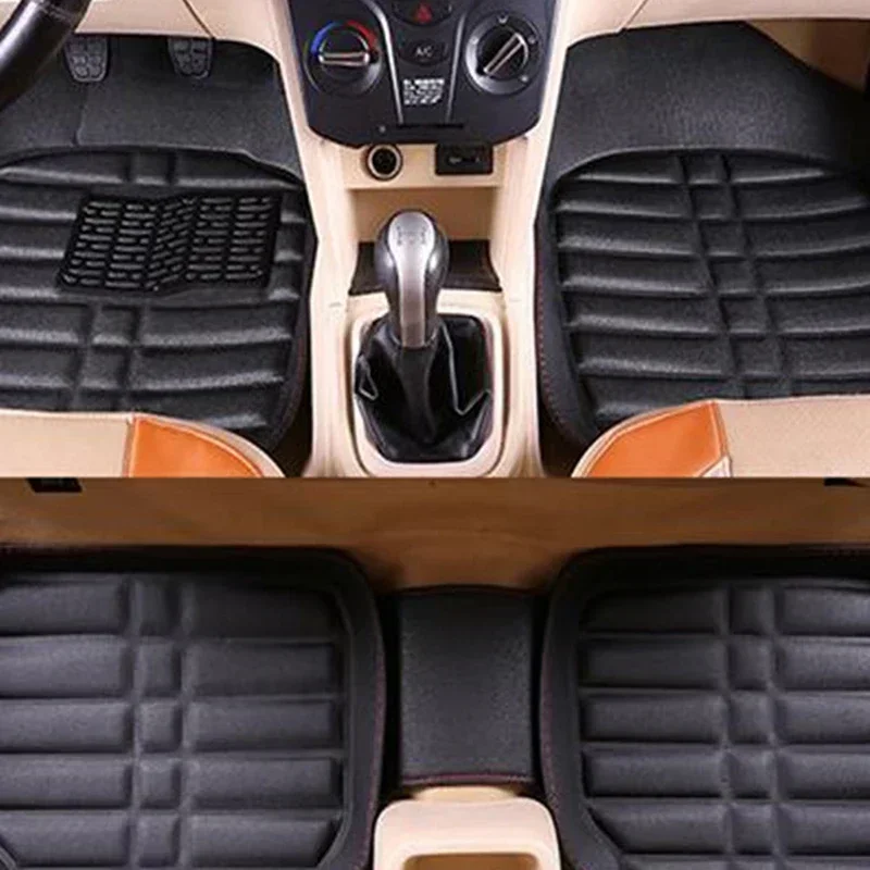 5 Buah Alas Kaki Mobil Tahan A - Car Floor Mats Universal Waterproof Leather ulasan dan harga