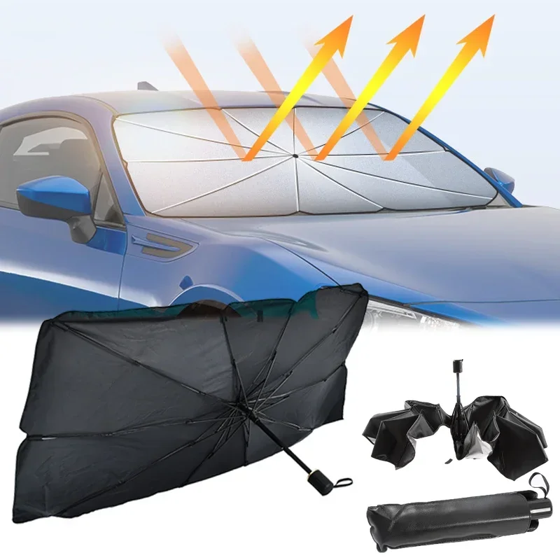 Penutup Kaca Depan Mobil, Payu - Car Sunshade Windshield Umbrella Foldable ulasan dan harga