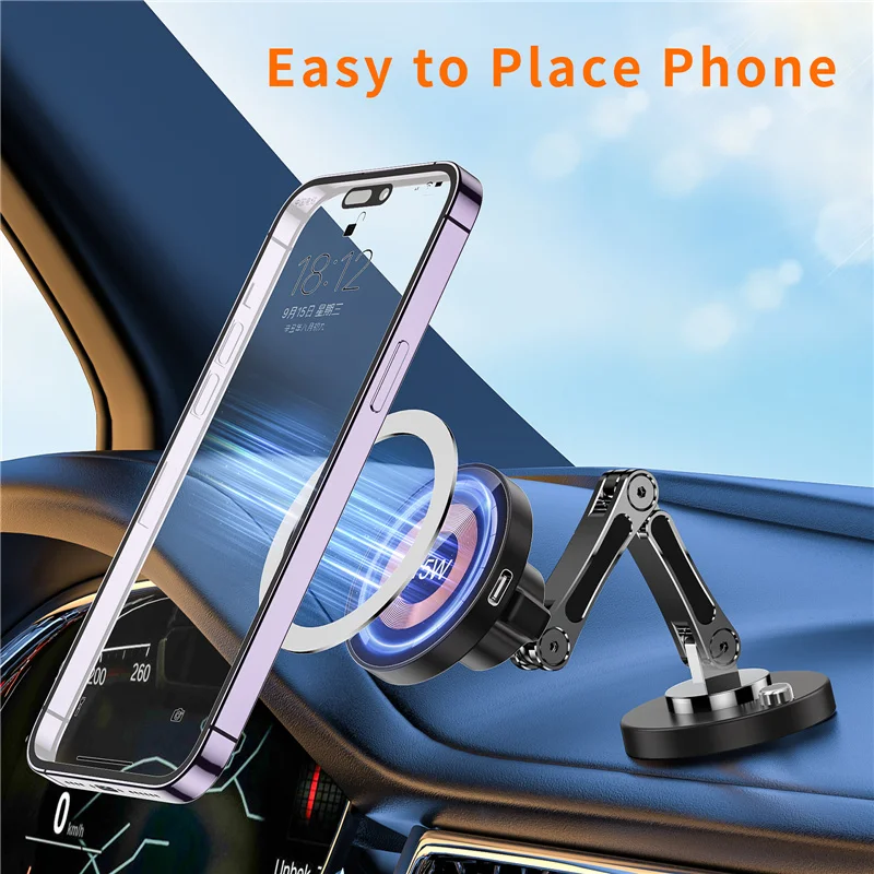 Dudukan Magnet pengisi daya ni - Wireless Car Charger Mount Fast Charging ulasan dan harga
