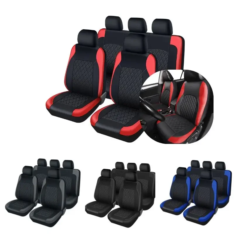 Sarung Jok Mobil Kulit Sinteti - Leather Car Seat Covers Full Set Universal ulasan dan harga